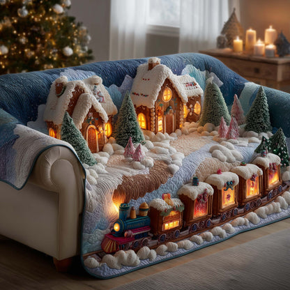 Winter Wonderland Quilted Sofa Cover GFTOMA7743
