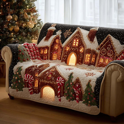 Winter Wonderland Quilted Sofa Cover GFTOMA7744