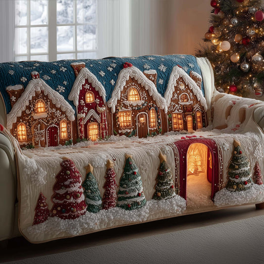 Winter Wonderland Quilted Sofa Cover GFTOMA7745