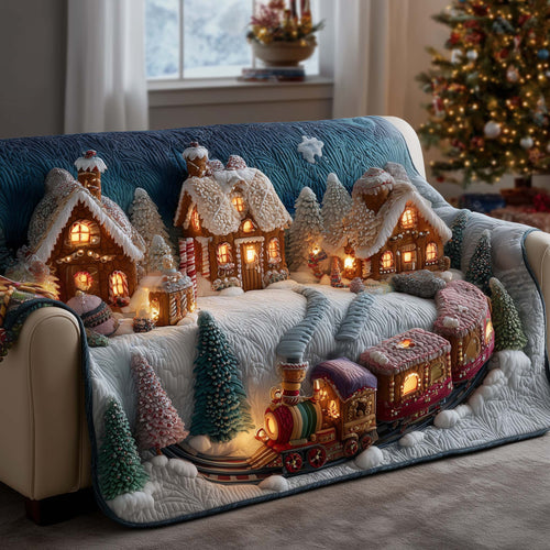 Winter Wonderland Quilted Sofa Cover GFTOMA7746