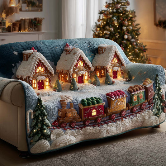 Winter Wonderland Quilted Sofa Cover GFTOMA7748
