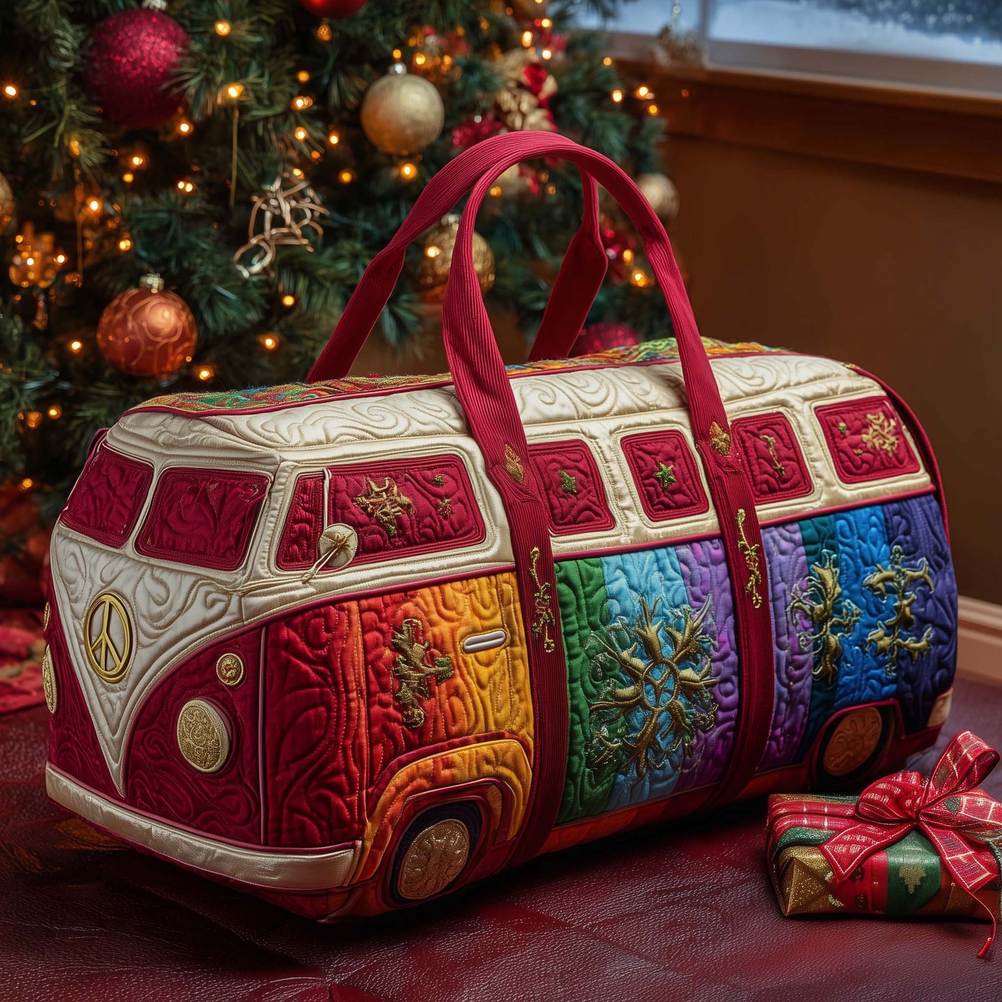Snowflake Van Quilted Duffle Bag GFTOMA7763
