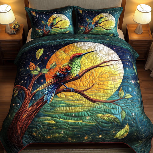 Moonlit Bird 3-Piece Quilted Bedding Set GFTOMA779