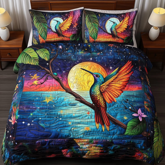 Lunar Bird 3-Piece Quilted Bedding Set GFTOMA781