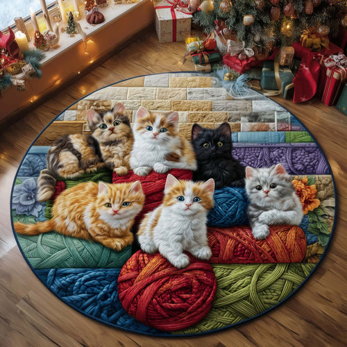 Cat Bliss Quilted Round Mat GFTOMA7864
