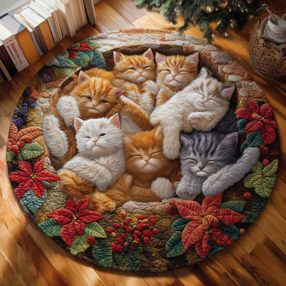 Cat Bliss Quilted Round Mat GFTOMA7866