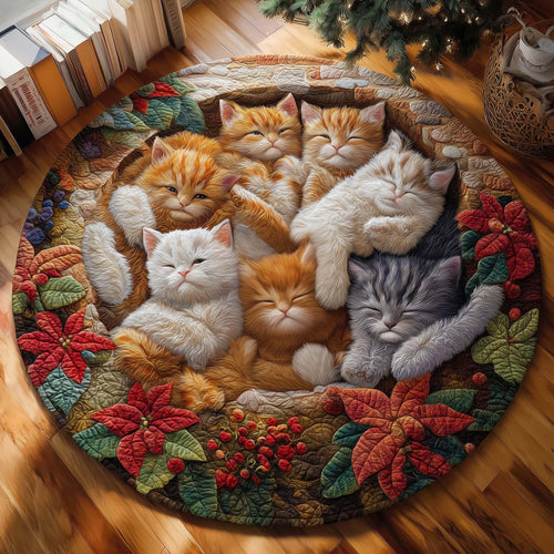 Cat Bliss Quilted Round Mat GFTOMA7866