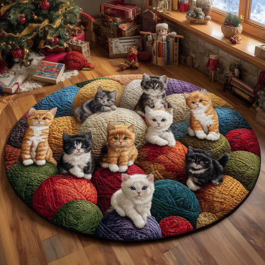 Cat Bliss Quilted Round Mat GFTOMA7868