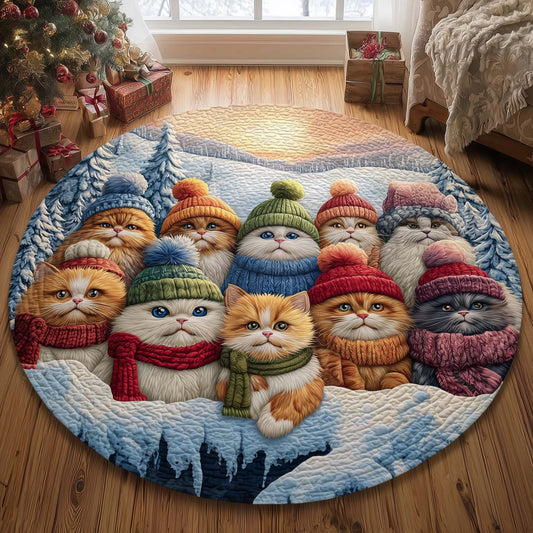Cat Bliss Quilted Round Mat GFTOMA7869