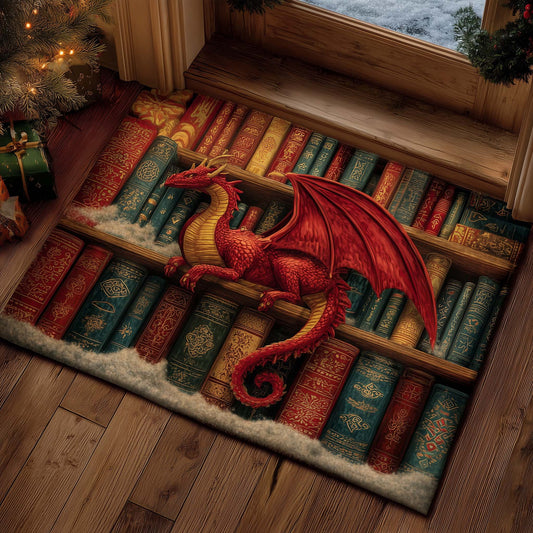 Library Dragon Doormat GFTOMA7908