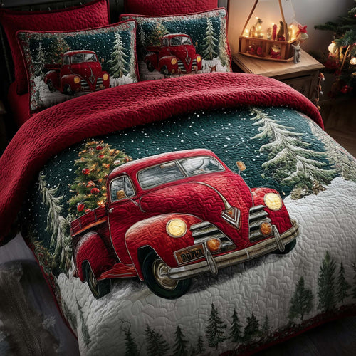 Winter Truck Duvet Cover Set GFTOMA7917