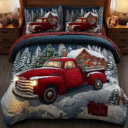 Winter Truck Duvet Cover Set GFTOMA7918