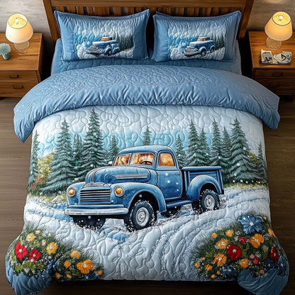 Winter Truck Duvet Cover Set GFTOMA7921