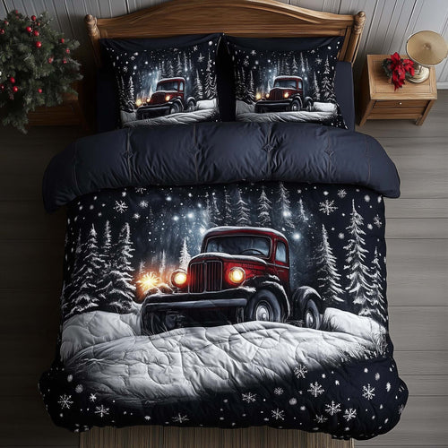 Winter Truck Duvet Cover Set GFTOMA7922