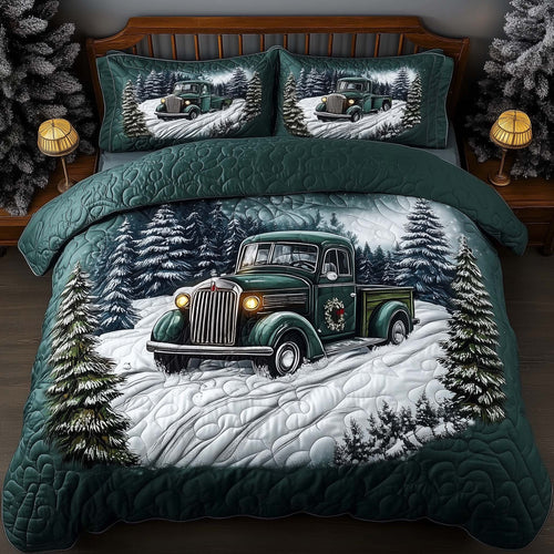 Winter Truck Duvet Cover Set GFTOMA7923