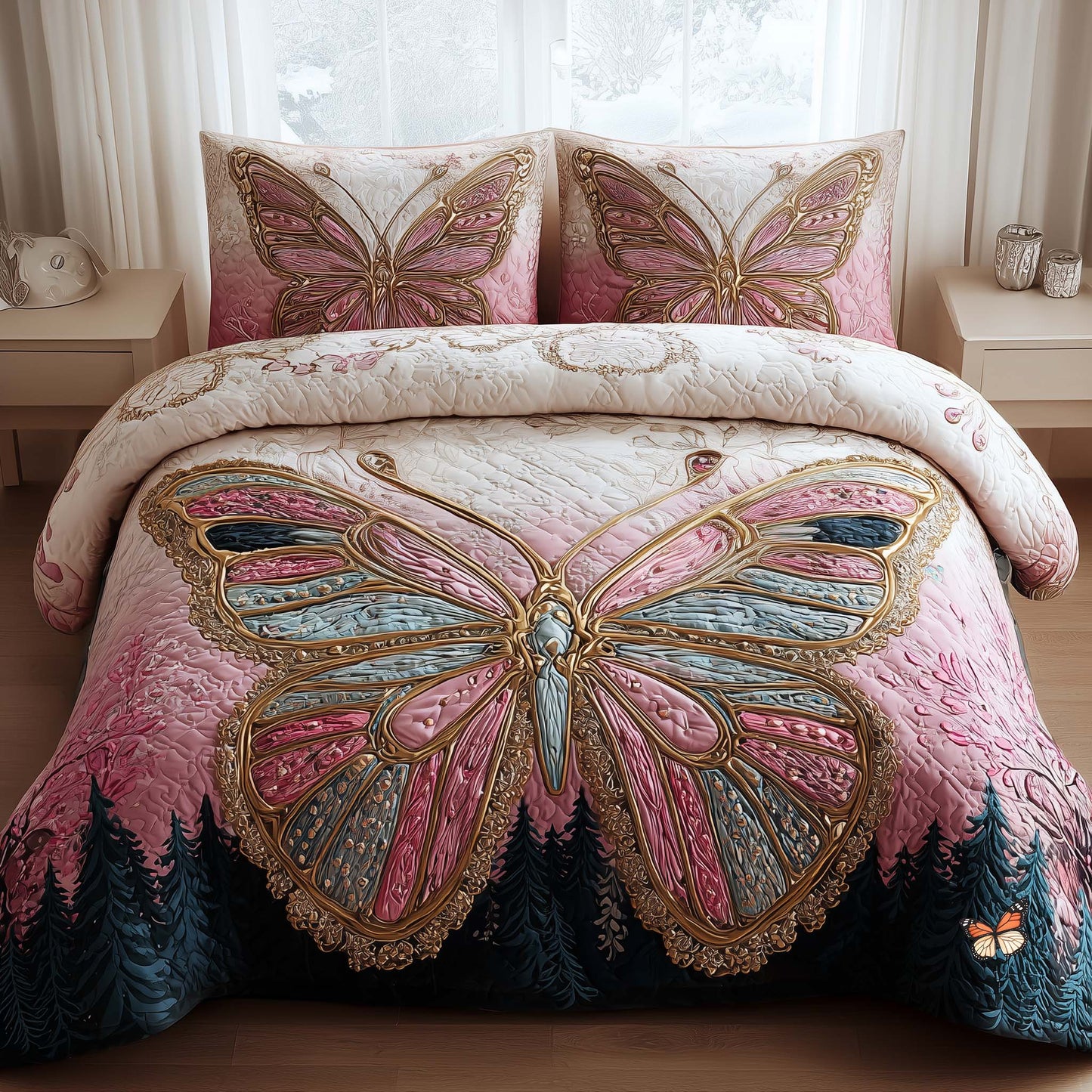 Butterfly Flight Duvet Cover Set GFTOMA7929