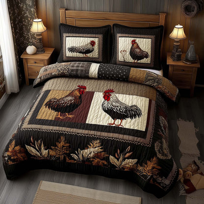 Chicken Patchwork Duvet Cover Set GFTOMA7936