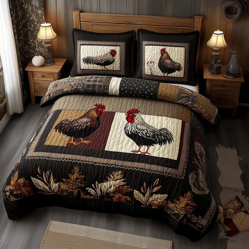 Chicken Patchwork Duvet Cover Set GFTOMA7936