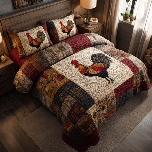 Chicken Patchwork Duvet Cover Set GFTOMA7937