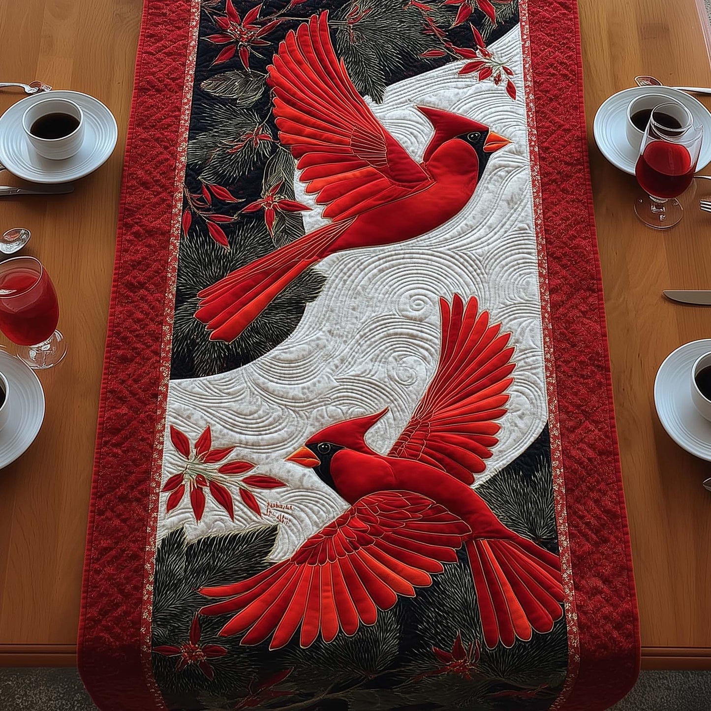 Cardinal Quilted Table Runner GFTOMA7960