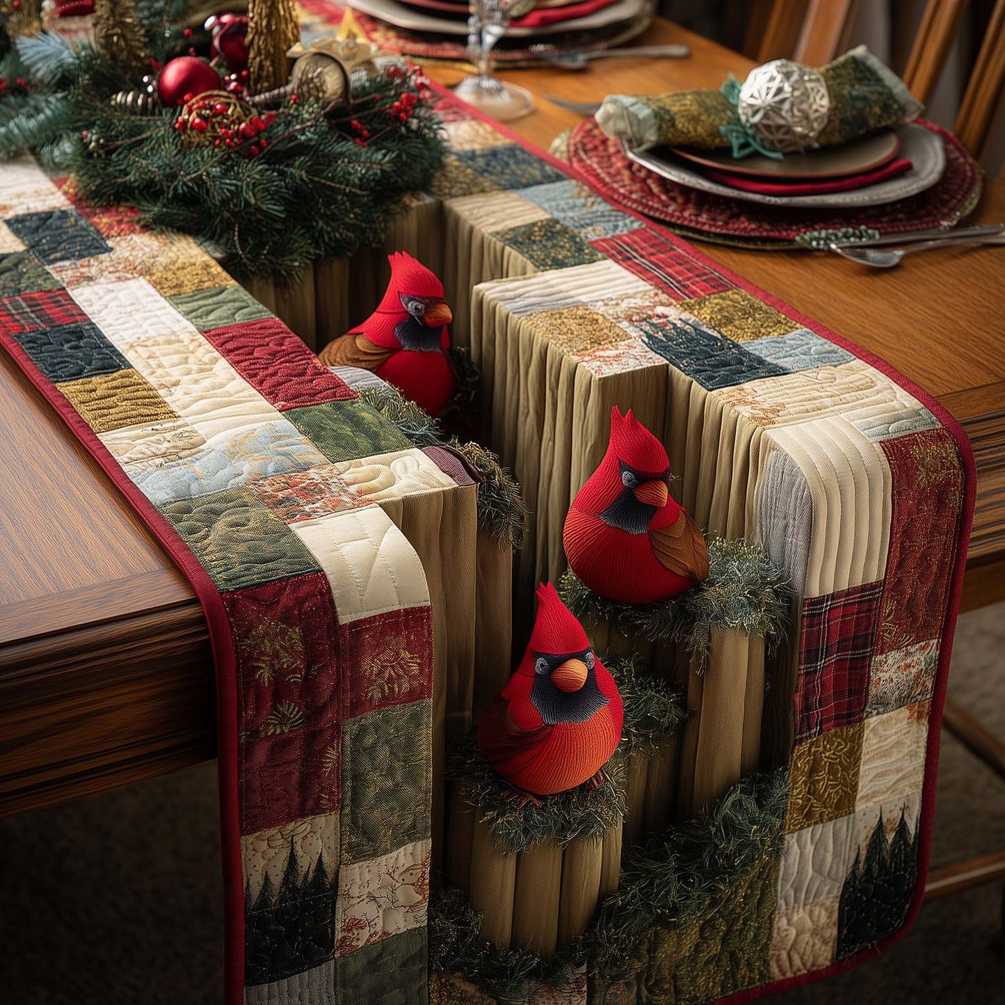 Cardinal Quilted Table Runner GFTOMA7963