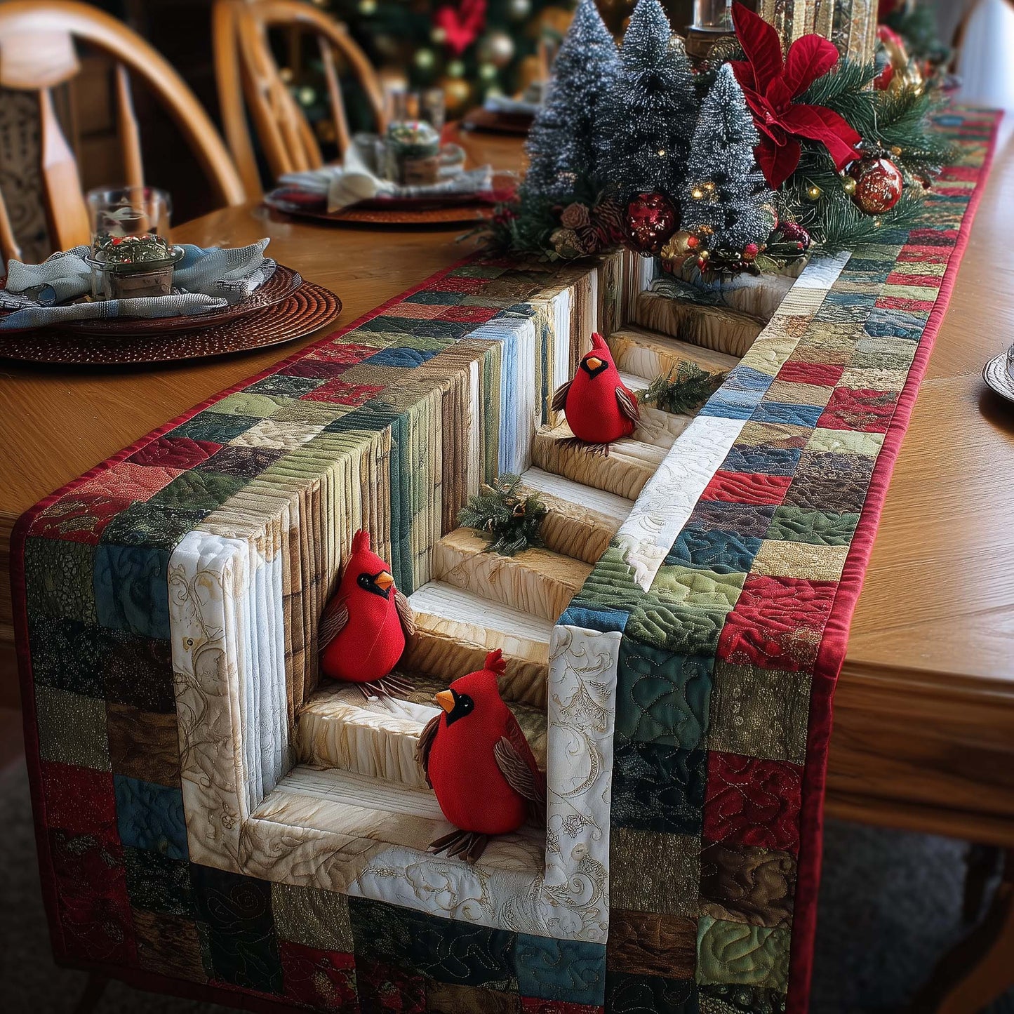 Cardinal Quilted Table Runner GFTOMA7964