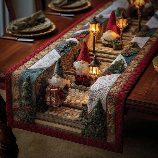Cozy Gnome Quilted Table Runner GFTOMA7974