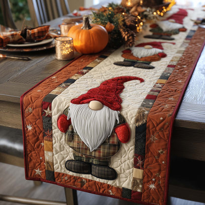 Cozy Gnome Quilted Table Runner GFTOMA7980