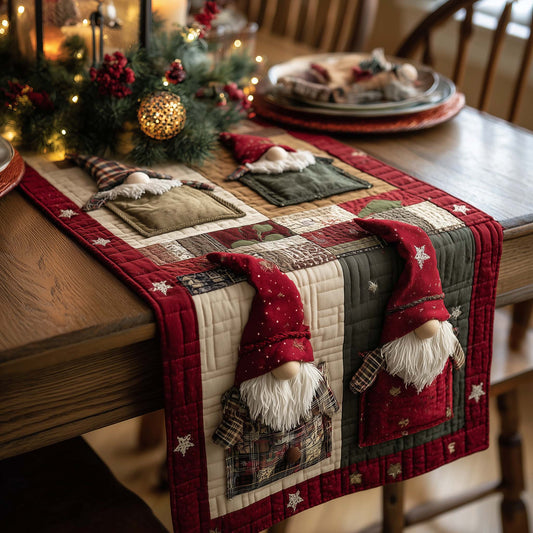 Cozy Gnome Quilted Table Runner GFTOMA7981