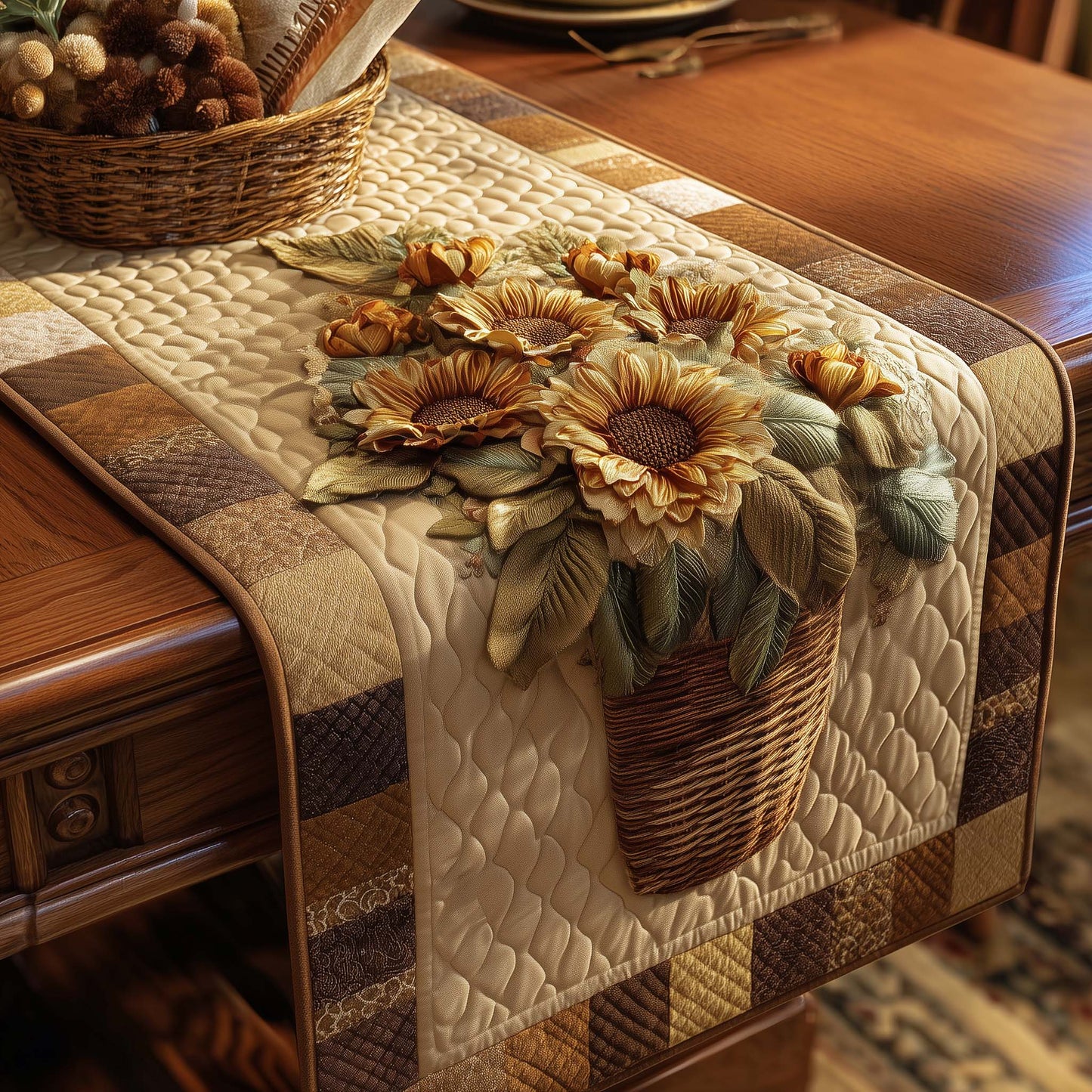 Sunflower Quilted Table Runner GFTOMA7983