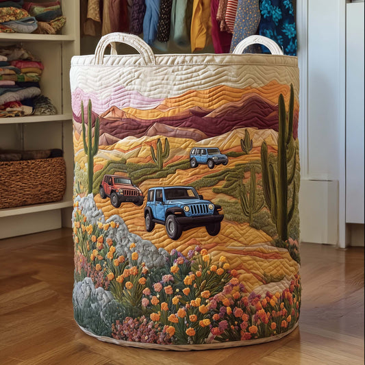 Cactus Sunset Quilted Laundry Basket GFTOMA8028