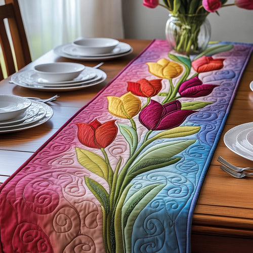 Tulip Blooms Quilted Table Runner GFTOMA805