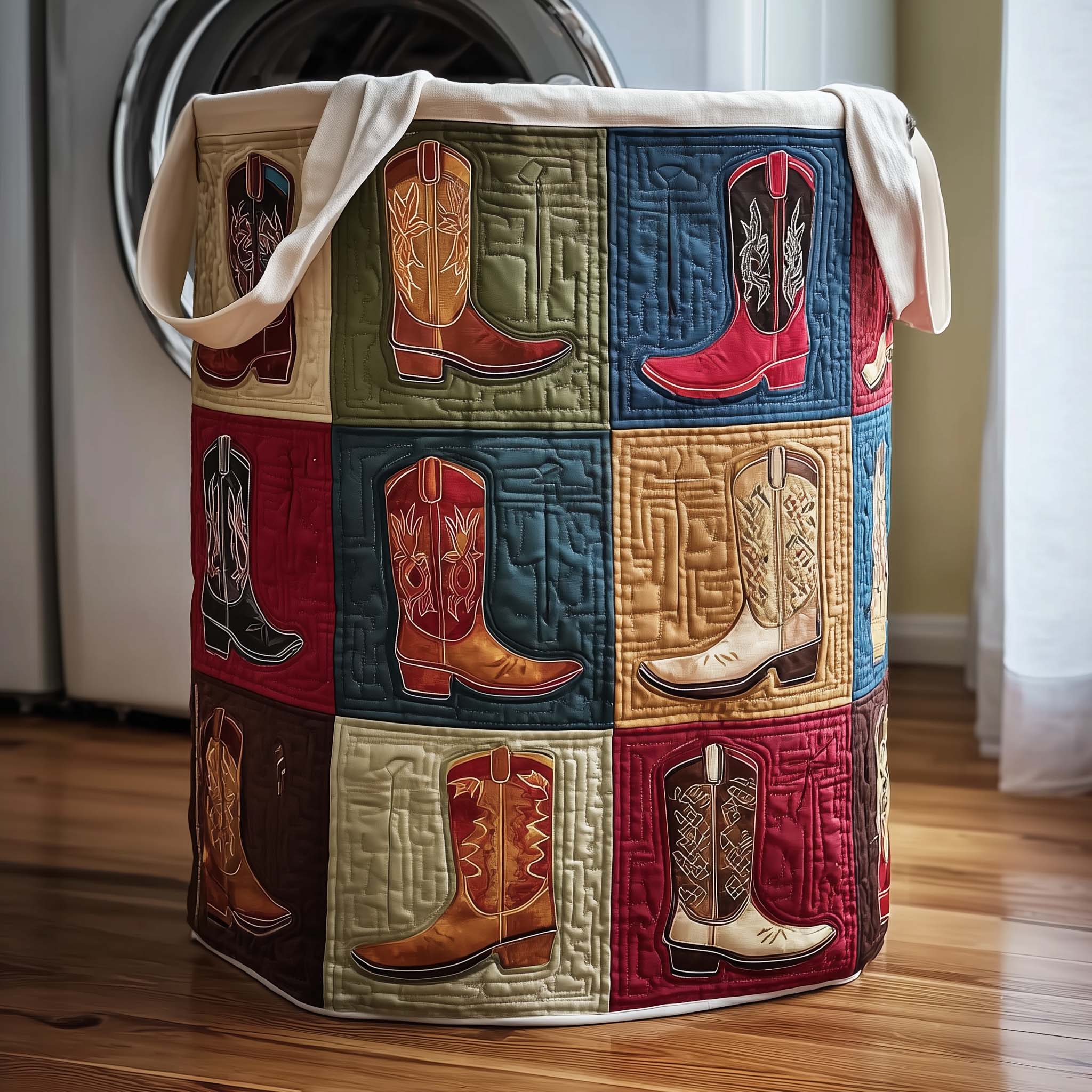 Rodeo Roundup Quilted Laundry Basket GFTOMA8090 – Patchique Store