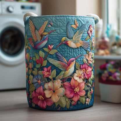 Hummingbird Charm Quilted Laundry Basket GFTOMA8092