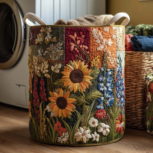 Blossom Mood Quilted Laundry Basket GFTOMA8103