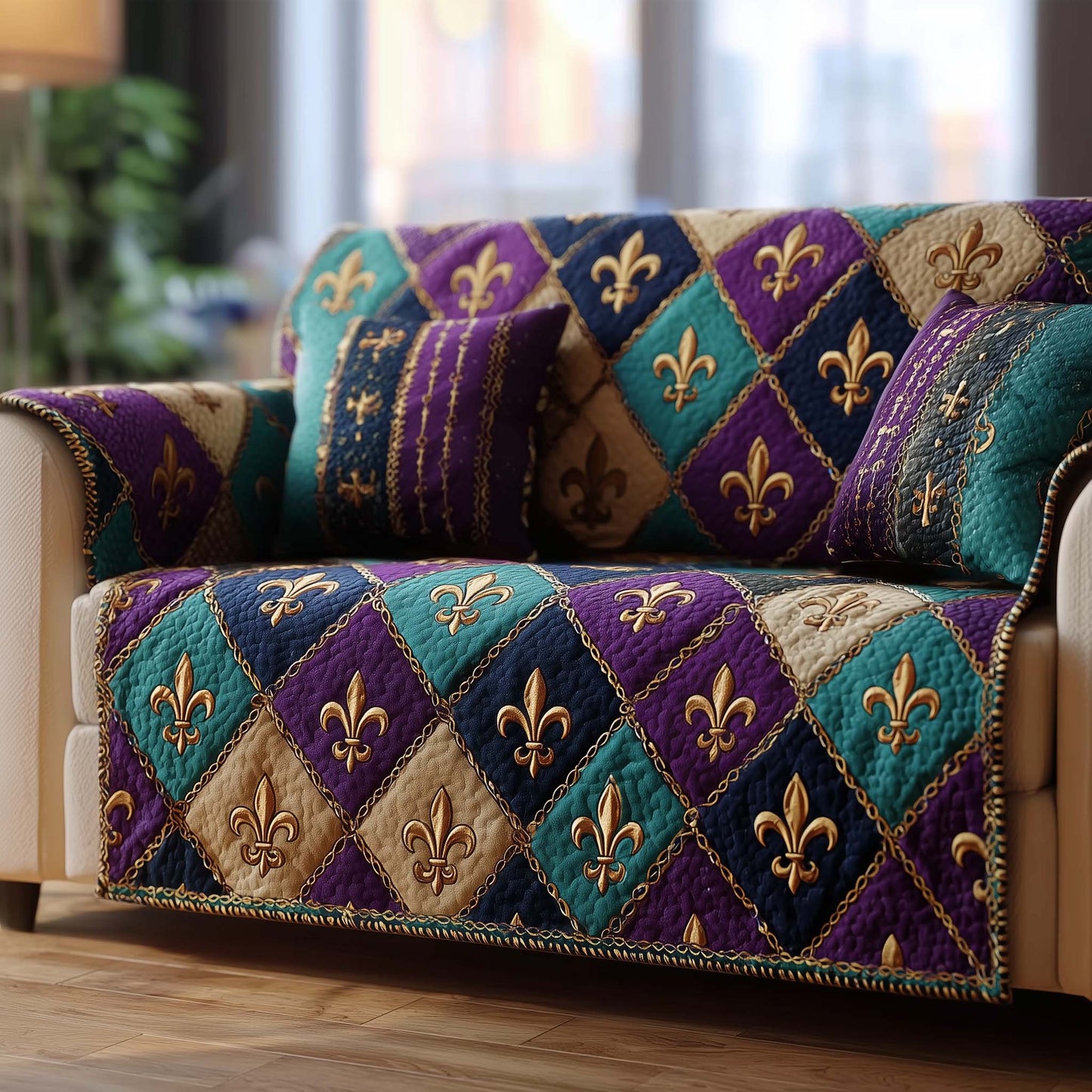 Festival Royale Quilted Sofa Cover GFTOMA8130