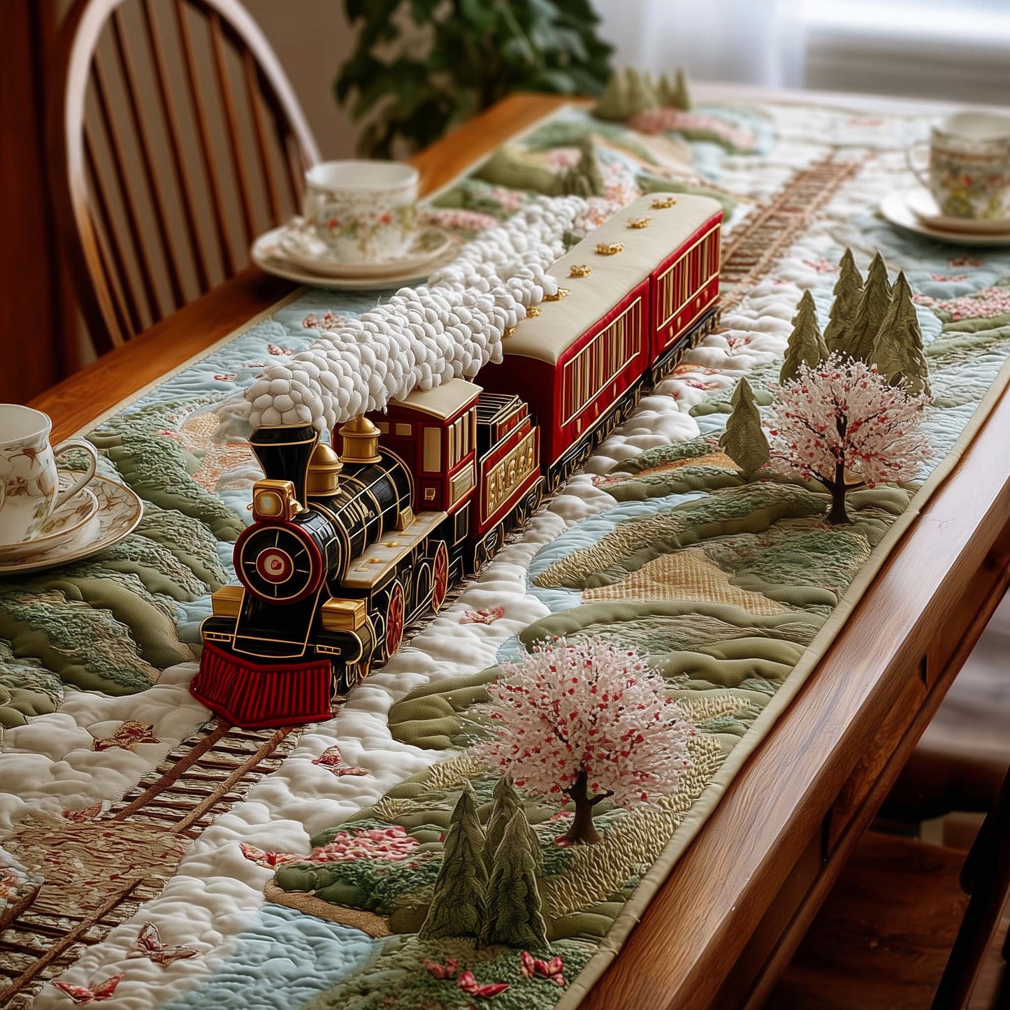 Railway Journey Quilted Table Runner GFTOMA8135