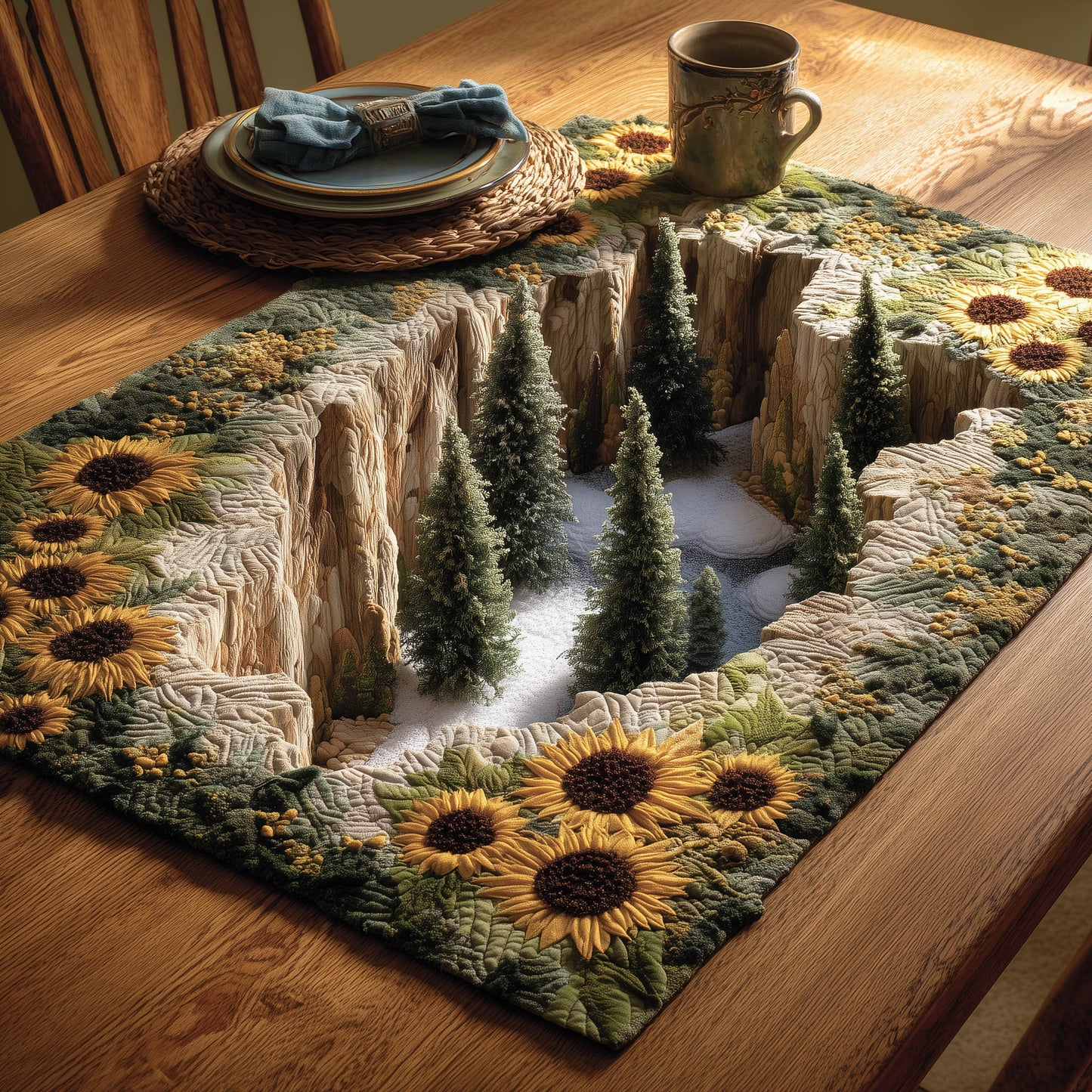 Sunflower Quilted Placemat GFTOMA8239