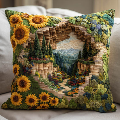 Sunflower Quilted Pillow Case GFTOMA8246
