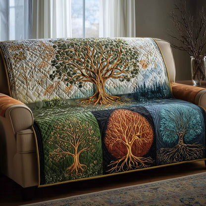 Celestial Tree Quilted Sofa Cover GFTOMA8263