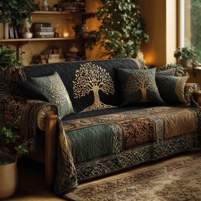 Celestial Tree Quilted Sofa Cover GFTOMA8264