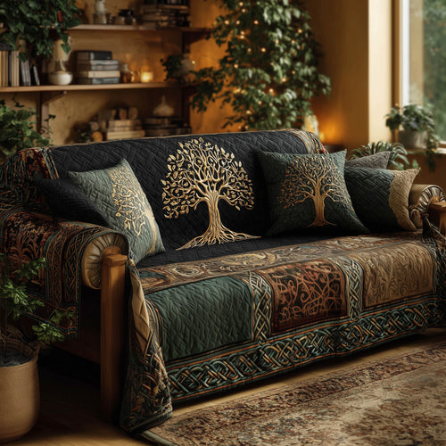 Celestial Tree Quilted Sofa Cover GFTOMA8264