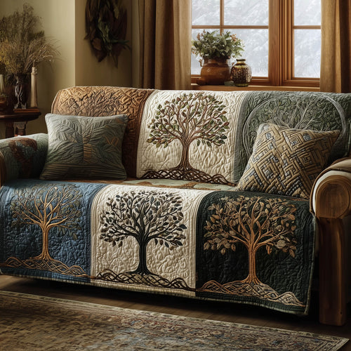 Celestial Tree Quilted Sofa Cover GFTOMA8265