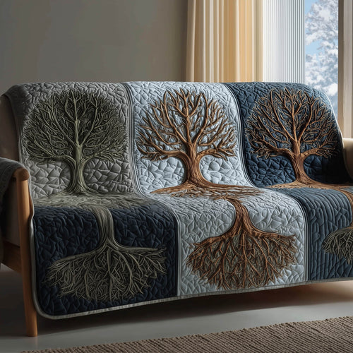 Tree Of Life Quilted Sofa Cover GFTOMA8267