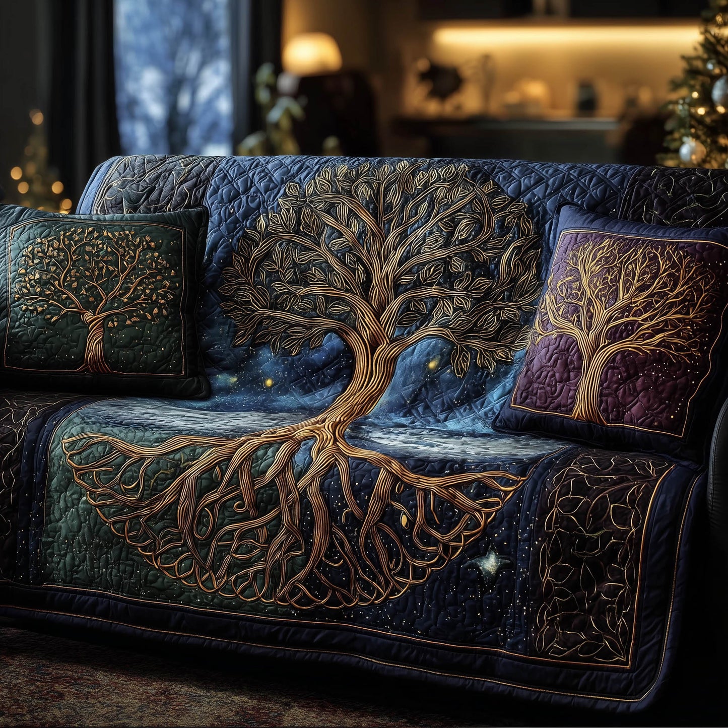 Eternal Roots Quilted Sofa Cover GFTOMA8269