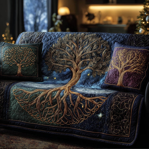 Eternal Roots Quilted Sofa Cover GFTOMA8269