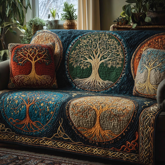 Eternal Roots Quilted Sofa Cover GFTOMA8270