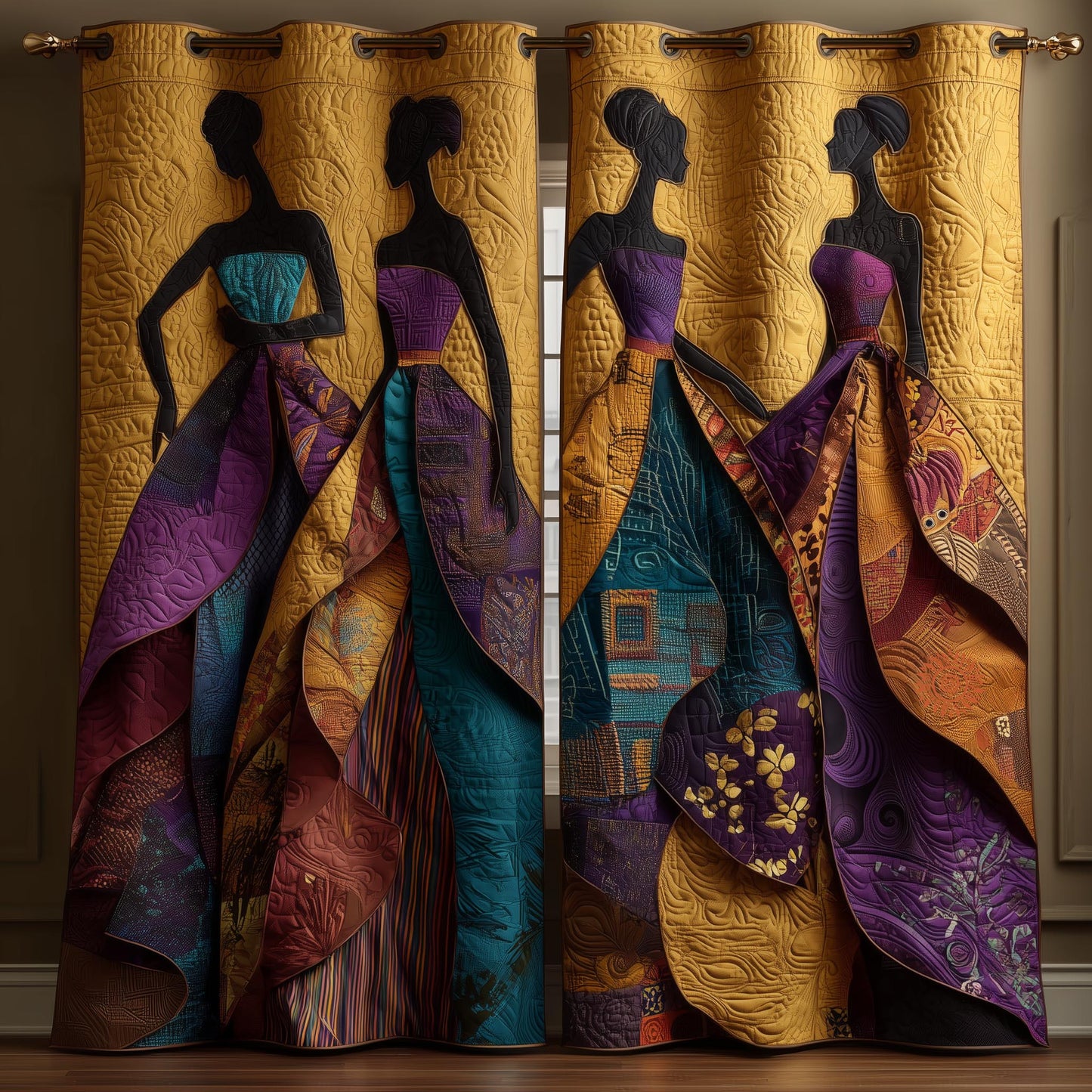 Melanin Quilted Curtains GFTOMA8287