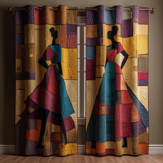 Golden Queens Quilted Curtains GFTOMA8288