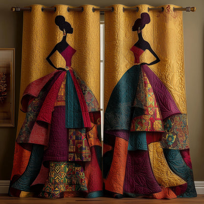 Golden Queens Quilted Curtains GFTOMA8289